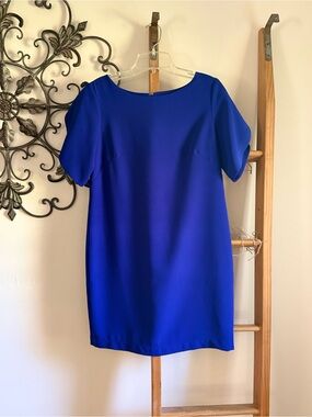French Connection Cobalt Blue Mini Shift Dress